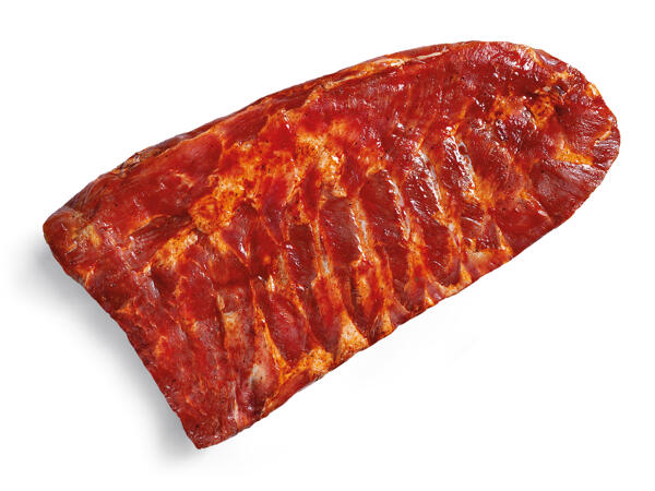 Frische BBQ Ribs mariniert