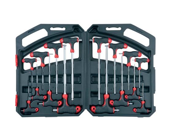 T-handle Ball headed hex & Star key set