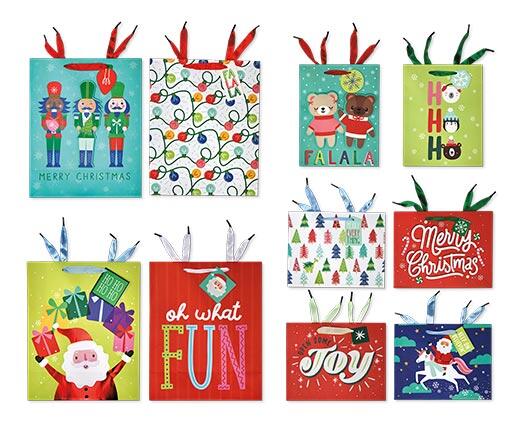 Merry Moments 10pk Gift Bag Set