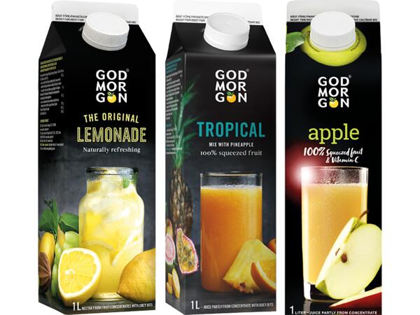 God Morgon juice/lemonad