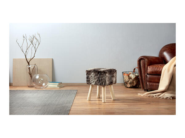 Livarno Home Faux Fur Stool