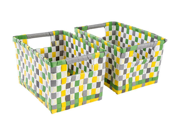 Corbeilles de rangement, lot de 2