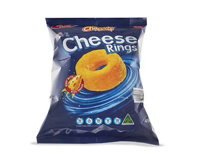 CHEESE OR CHICKEN RINGS 450G