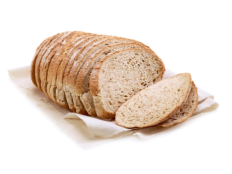 Braunes rundes Bauernbrot