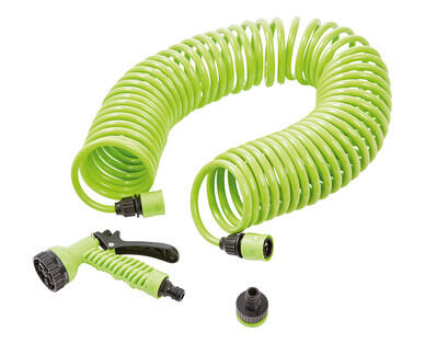 Coiled Garden Hose Set 15m