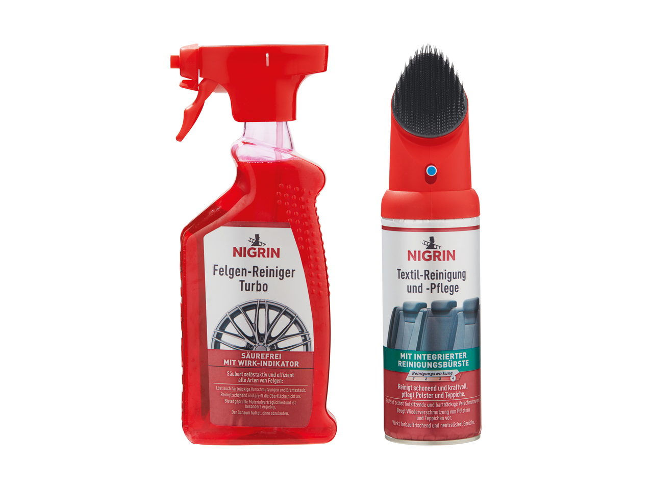Nettoyant pour jantes/ nettoyant textile