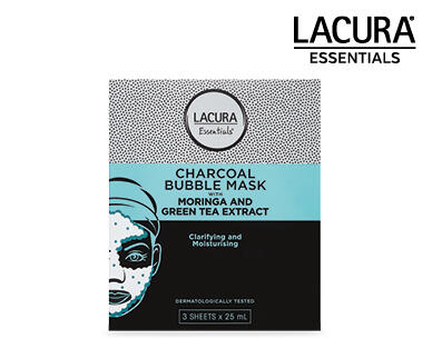 Charcoal Bubble Sheet Masks 3 x 25ml