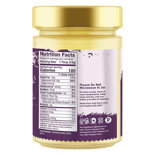 Garlic Clarified Butter Ghee, 9 oz