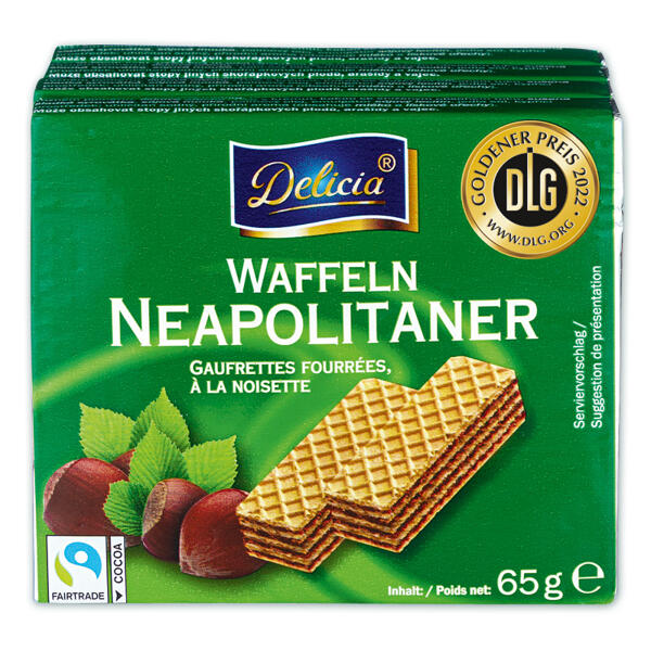 Waffeln gefüllt