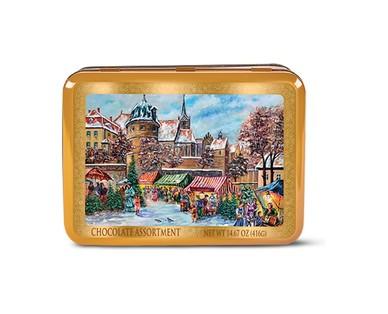 Choceur Chocolate Assortment Holiday Tin - Aldi - US - Specials archive