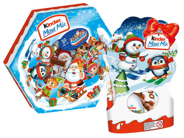 Kinder Mix Weihnachtsteller oder Maxi Mix