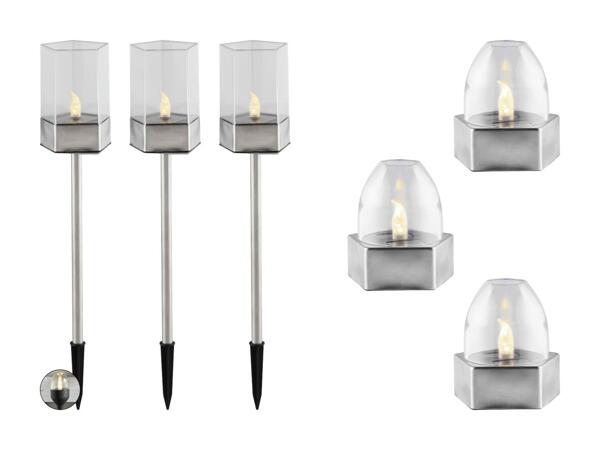 Lampes de table/​lampes solaires à LED, set de 3