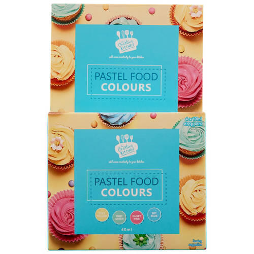 Pastel Food Colours 4 Pack 40ml