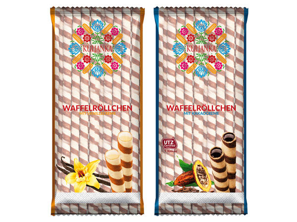 Waffelröllchen