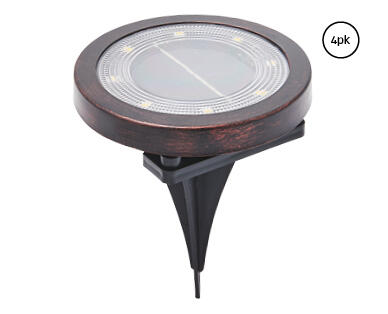 Solar Disc Lights 4pk