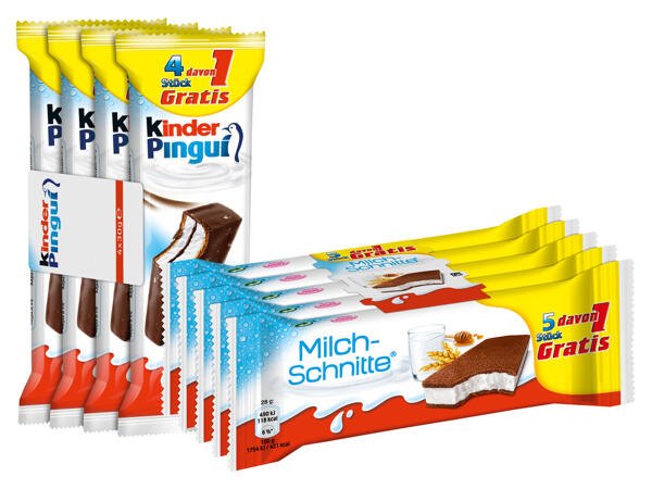 Kinder Pingui oder Milchschnitte 3+1/4+1 gratis