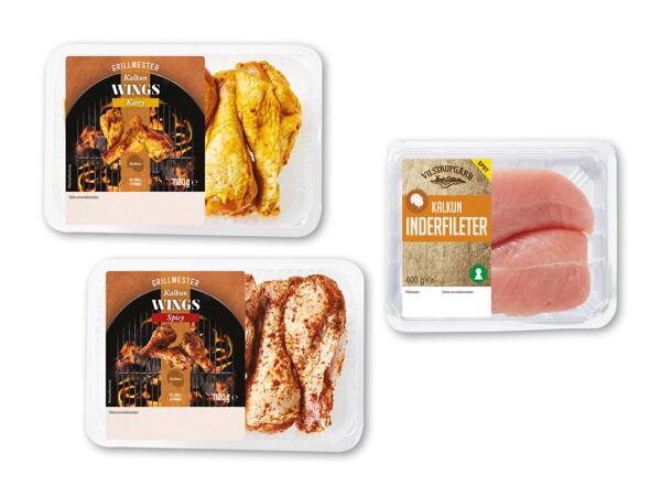 GRILLMESTER/VILSTRUPGÅRD Kalkuninderfileter eller -wings