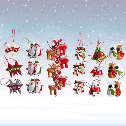 Figurines de Noël, 6 pcs