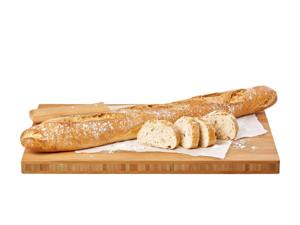Baguette bio cuite au four à pierre