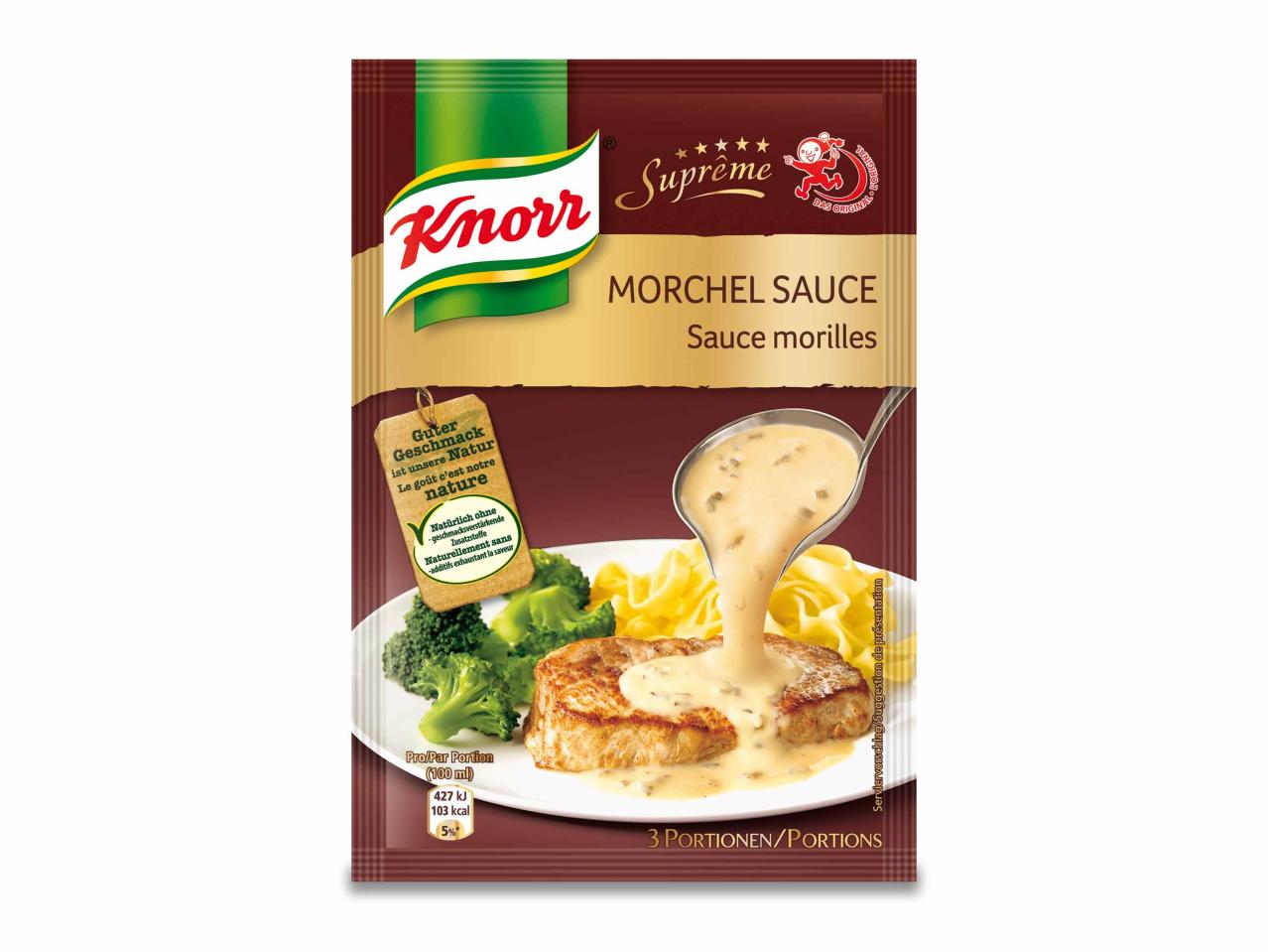 Sauce aux morilles Knorr (uniquement en Suisse romande et alémanique)