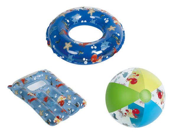 Playtive Dětská nafukovací matrace / Kruh na plavání / Nafukovací míč