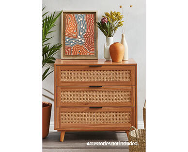 Chest of 3 Drawers - Walnut