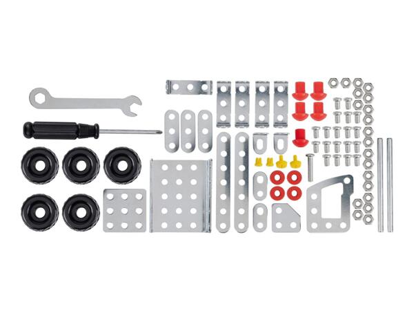 Playtive Build Your Own Metal Lorry Kit - 79 Piece Set