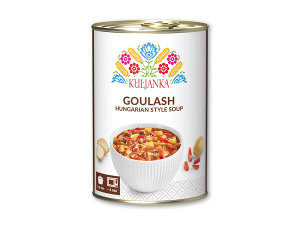 Ungarskinspireret gullaschsuppe