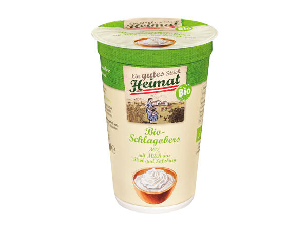 EIN GUTES STÜCK HEIMAT Bio-Schlagobers