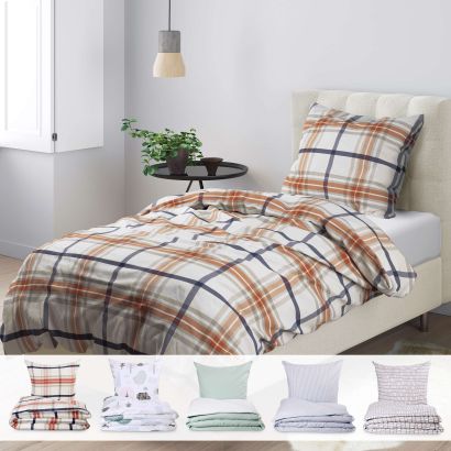 Housse d'édredon en flanelle, 1 pers.