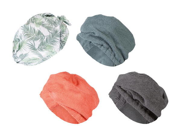 Turbante per capelli con bottone