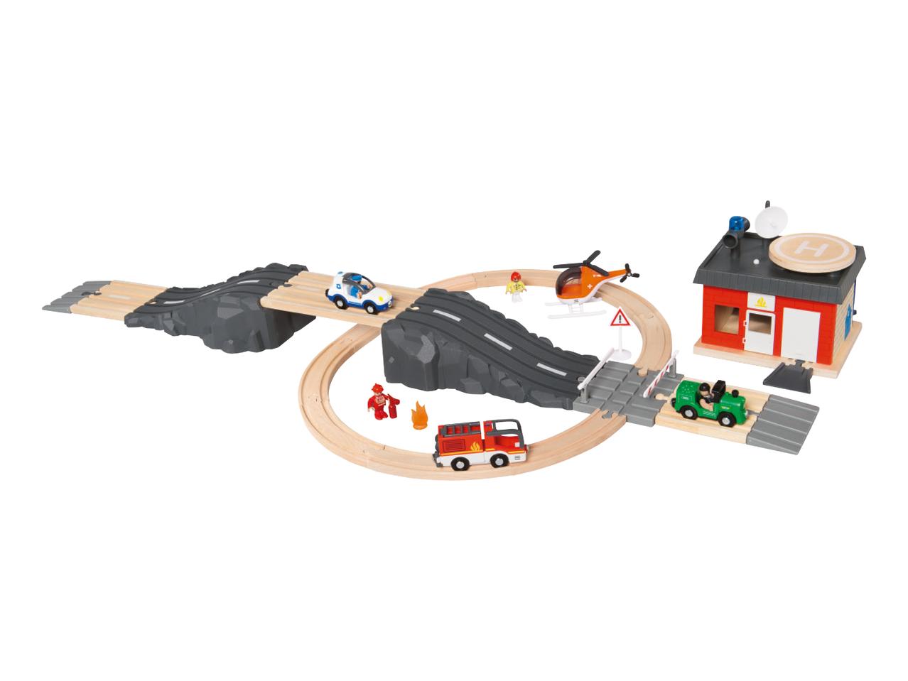 PLAYTIVE JUNIOR Train and Road Control Room Set