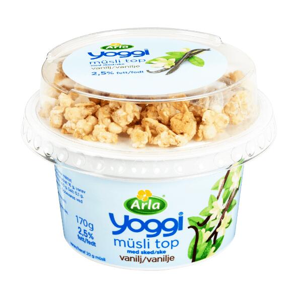 YOGGI 	 				Yoghurt med müslitop