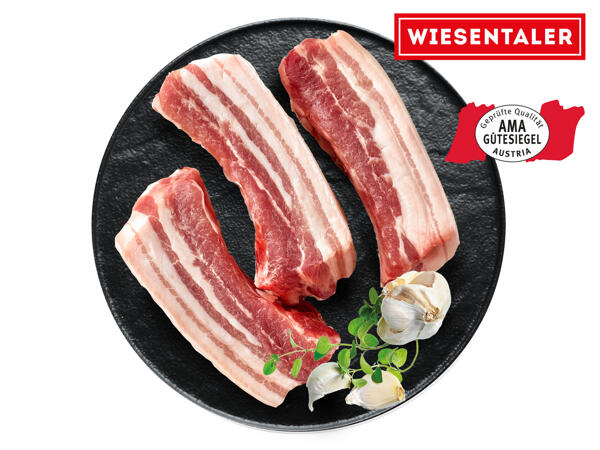 Frische Schweinebauch-Streifen