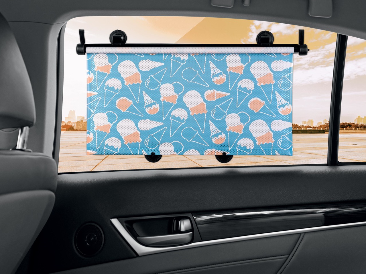 Roller Sunshades, 2 pieces or Sun Protection Covers, 2 pieces