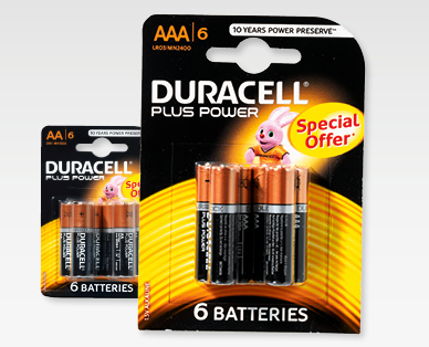 Piles Plus Power DURACELL(R)