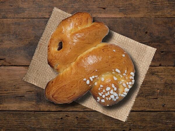 Lapin de Pâques avec sucre en grains