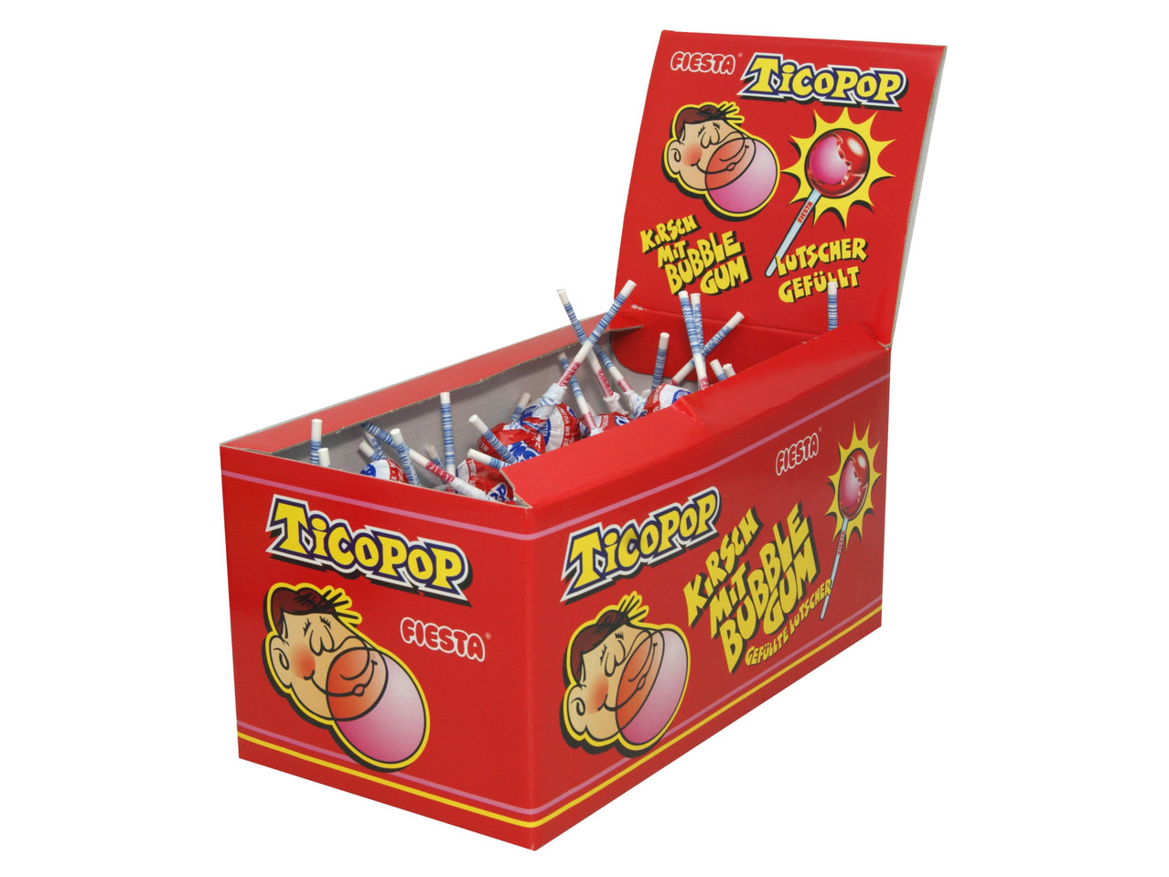 TICOPOP Lolly mit Kaugummifüllung