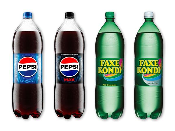 Pepsi, Pepsi Max, Faxe Kondi eller Faxe Kondi 0 kalorier