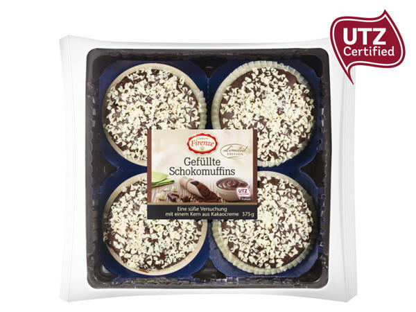 Gefüllte Schokomuffins