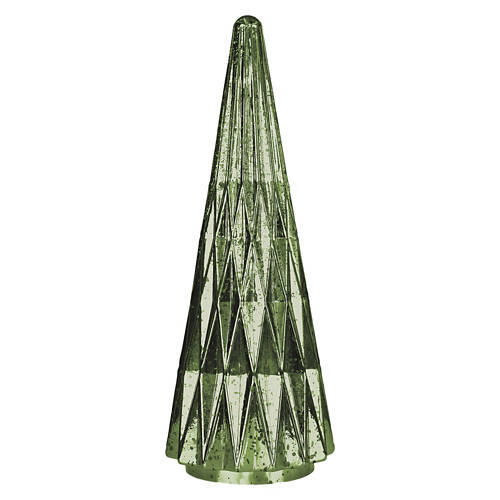 Diamond LED Glass Tree, Green