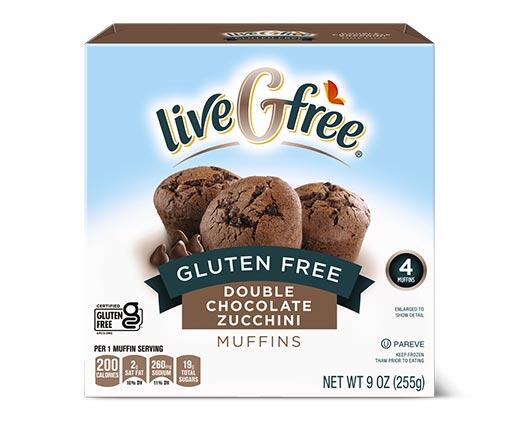 liveGfree 
 Gluten Free Muffins Chocolate Zucchini or Blueberry Oat