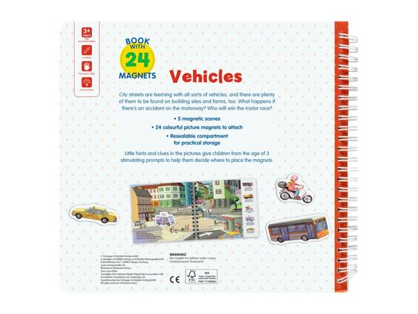 Kids' Magnetic Book - Vehicles