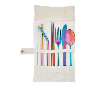 Stainless Steel Reusable Cutlery 7 Piece Set
