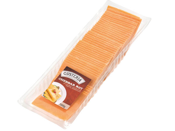 GUSTERIA Cheddar Scheiben rot