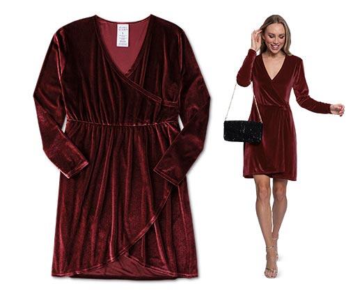 Serra Ladies Metallic Pleated or Velvet Dress