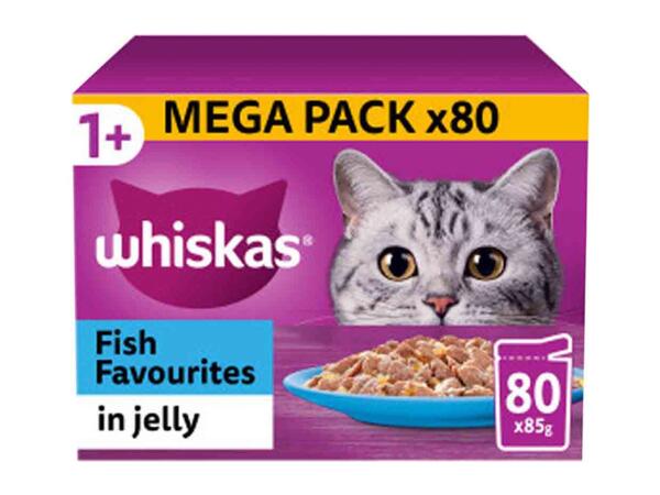 Whiskas 1+ Cat Pouches Fish Favourites In Jelly