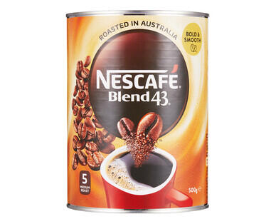 Nescafé Blend 43 Instant Coffee 500g - Aldi - Australia - Specials archive