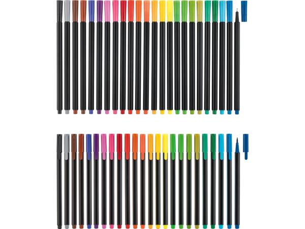Pennor, fineliner, 24-pack