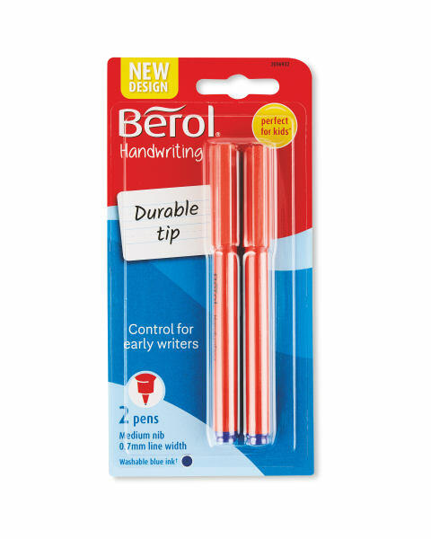 Berol Blue Handwriting Pen 2 Pack